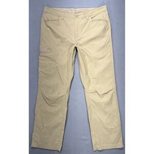 Eddie Bauer Travex Pants Size 38x32 Beige Stretch Performance Quick Dry Gorpcore